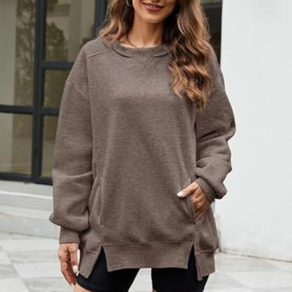 Universal Threads Crewneck Sweatshirt Mauve Oversized Pullover Size Large